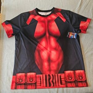 Marvel Deadpool Print‎ T Shirt Men's Size L/XL